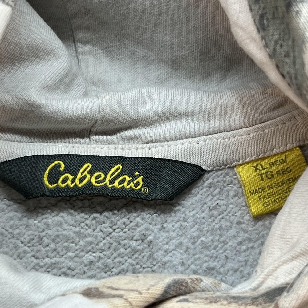 Cabela's ZONZ Hoodie Womens XL Beige Camo Fleece Pullover Hunting Sweatshirt - Picture 7 of 10